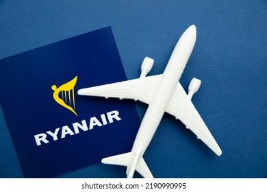 LONDON, UK - July 2022: Ryanair Airline Company Logo. Ryanair Are A British Low Cost Airline