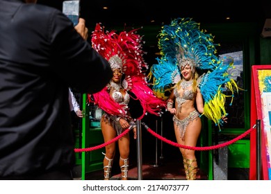 LONDON, UK - July 2th 2022: A Person Celebrating At A Gay Pride In London 