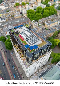 London, UK - July 8, 2022: Aerial Photo The Rooftop At The Standard Hotel London