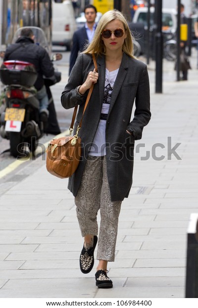LONDON, UK - JUNE 04:\
Fearne Cotton is spotted on her way to BBC Radio1 on the June 04,\
2012 in London, UK