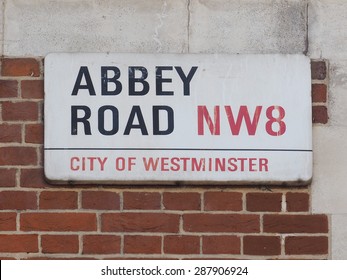 FABULOUS METAL STREET SIGN WALL PLAQUE ABBEY ROAD WESTMINSTER LONDON NW8