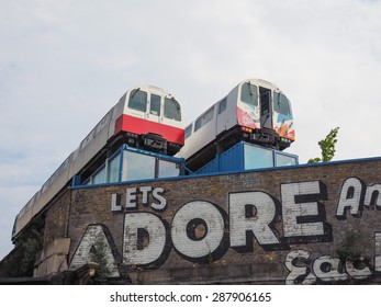 LONDON, UK - JUNE 12, 2015: Village Underground Music Venue In Shoreditch