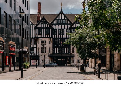 London, UK - June 14, 2020; View from Argyll Street on Liberty store in London during the lockdown. Liberty's known around the world for its close connection to art and culture. 