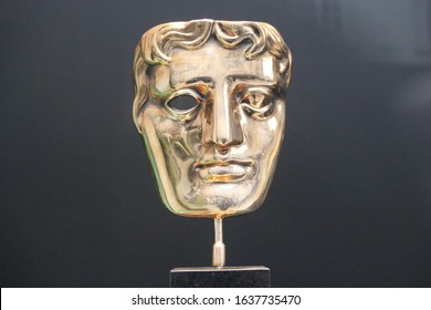 London, UK - June 19th 2018 : Bafta (British Academy Film And Television Awards) Award Statue Trophy On Display Stock, Photo, Photograph, Picture, Image Press