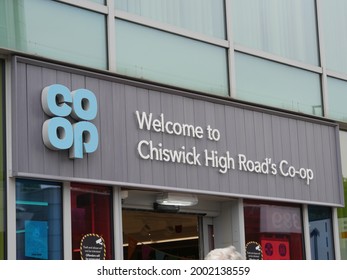 London, UK - June 20 2021: Co Op Food Chiswick High Road