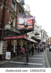 LONDON, UK - JUNE 2012: The Lyric Theatre In Shaftesbury Avenue, Soho, With Thriller Live Musical Showing