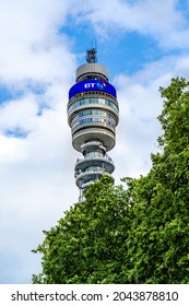 London, UK - June 2018: BT Tower; British Telecom Communication Tower