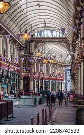 London, UK - June 22, 2022: People Walking On The City Of London Street. Busy Business Life Of The City. People Rush At Work  Street Photography