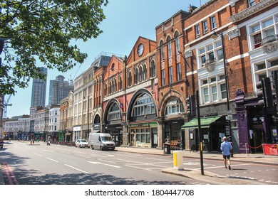 London / UK - June 24 2020: Shoreditch High Street In East London