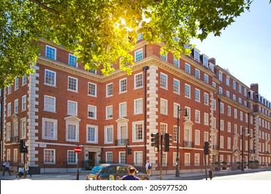 LONDON, UK - JUNE 3, 2014: Mayfair town houses, center of London