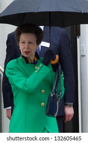 LONDON, UK - MAR 18: Princess Anne Leaves The Royal Society In London On The MAR 18, 2013 In London, UK