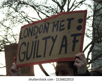 London, UK - March 12th 2022: Sisters Uncut Gather Outside New Scotland Yard On The Anniversary Of The Vigil For Murder Of Sarah Everard By Metropolitan Police Officer Wayne Couzens