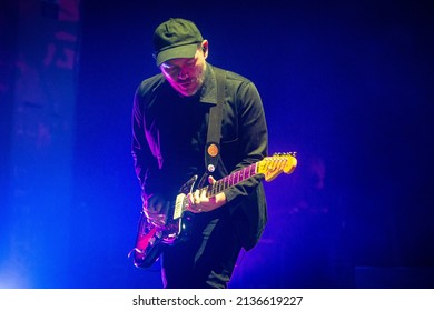 London, UK - March 16th, 2022: Martin Doherty Of Chvrches Performs On Stage At O2 Academy Brixton On March 16th, 2022