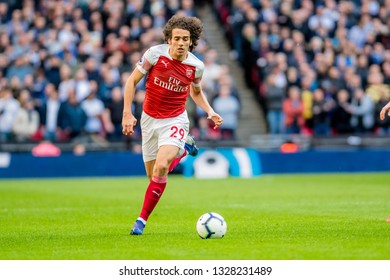 London, UK - March 2 2019: Mattéo Guendouzi Of Arsenal During The Premier League Match Between Tottenham Hotspur And Arsenal At Wembley Stadium