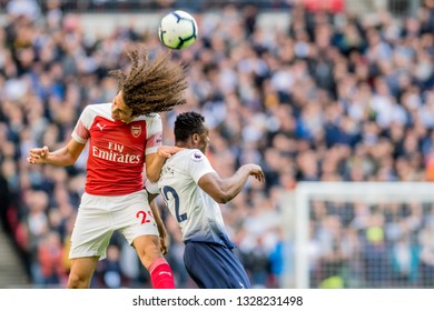 London, UK - March 2 2019: Mattéo Guendouzi Of Arsenal During The Premier League Match Between Tottenham Hotspur And Arsenal At Wembley Stadium