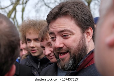 London, UK - March 25 2018: Controversial Youtuber Carl Benjamin, Known Online As Sargon Of Akkad, Is Seen Giving A Speech At Speakers' Corner In March 2018.
