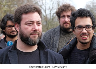 London, UK - March 25 2018: Controversial Youtuber Carl Benjamin, Known Online As Sargon Of Akkad, Is Seen Giving A Speech At Speakers' Corner In March 2018.
