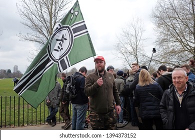 London, UK - March 25 2018: Controversial Youtuber Carl Benjamin, Known Online As Sargon Of Akkad, Is Seen Giving A Speech At Speakers' Corner In March 2018.
