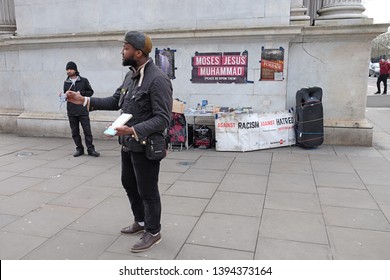 London, UK - March 25 2018: Controversial Youtuber Carl Benjamin, Known Online As Sargon Of Akkad, Is Seen Giving A Speech At Speakers' Corner In March 2018.
