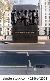London, UK - March 25th 2022: The Women Of World War Two Monument In Whitehall