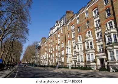 London, UK - March 26 2022: Chelsea Barracks Housing On Chelsea Bridge Road, London