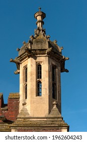 LONDON, UK - MARCH 28, 2012:  Ornate turret on the Gate House at Lincoln's Inn