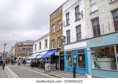 London, UK - March 5 2022: Fulham Island In West London, England