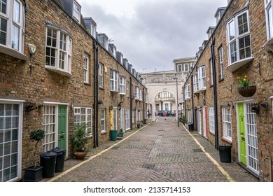 London, UK - March 5 2022: Comeragh Mews, Fulham, South West London