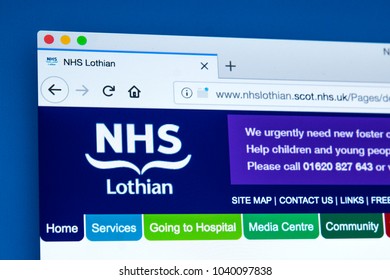 LONDON, UK - MARCH 5TH 2018: The Homepage Of The Official Website For NHS Lothian - One Of The Fourteen Regions Of NHS Scotland, On 5th March 2018.