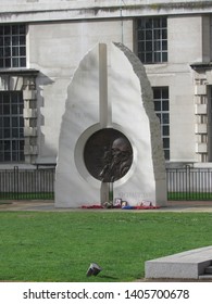 London / UK - March 9, 2019: The Iraq And Afghanistan Memorial Located In London Which Commemorates The British Citizens And Soldiers Who Participated In The Three Conflicts 