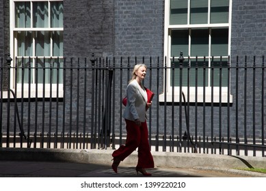 London, UK -  May 14 2019.  Elizabeth Truss MP, Chief Secretary To The Treasury  Leaves Downing Street Following A Cabinet Meeting.  