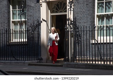 London, UK -  May 14 2019.  Elizabeth Truss MP, Chief Secretary To The Treasury  Leaves Downing Street Following A Cabinet Meeting. 