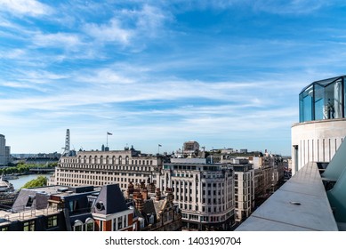 London, UK - May 14, 2019: Cityscape Of The City Of London. High Angle View From Penthouse A Sunny Day