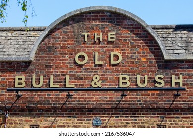 London, UK - May 19th 2022: The Old Bull And Bush Public House In Hampstead, London, UK. The Pub Was Made Famous By The Music Hall Song Down At The Old Bull And Bush By Florrie Forde.