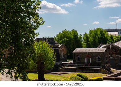 LONDON, UK - MAY 21, 2019 Original Abbey Mills Pumping Station, In Abbey Lane, London, Is A Sewage Pumping Station, Designed By Engineer Joseph Bazalgette, Edmund Cooper And Architect Charles Driver.