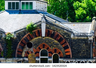 LONDON, UK - MAY 21, 2019 Original Abbey Mills Pumping Station, In Abbey Lane, London, Is A Sewage Pumping Station, Designed By Engineer Joseph Bazalgette, Edmund Cooper And Architect Charles Driver.