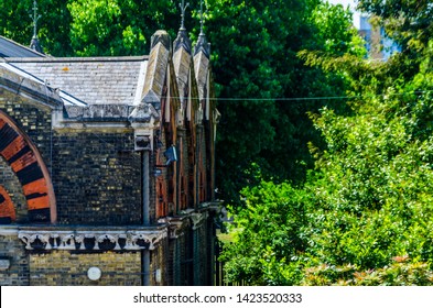 LONDON, UK - MAY 21, 2019 Original Abbey Mills Pumping Station, In Abbey Lane, London, Is A Sewage Pumping Station, Designed By Engineer Joseph Bazalgette, Edmund Cooper And Architect Charles Driver.