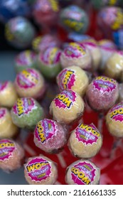 LONDON, UK - MAY 26, 2022:  Lolly Sweets Outside A Candy Store