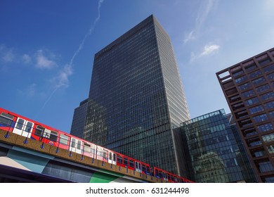 London, UK - May 27, 2012: investment bank J P Morgan European headquarters in Canary Wharf, which was brought by the company in 2010 after the collapse of Lehman Brothers the previous owners