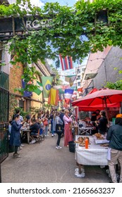 London, UK - May 28 2022: Maltby Street Market, Southwark, South London