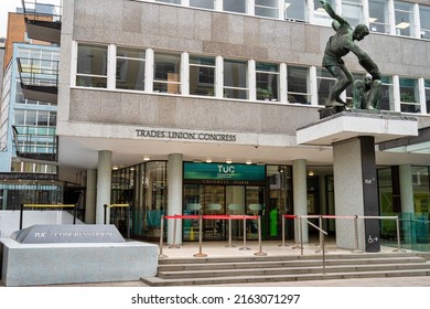 London, UK- May 3, 2022: The Trades Union Congress Building In London