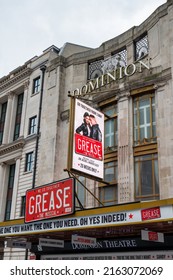 London, UK- May 3, 2022: The Musical Grease At The Dominion Theatre  In London