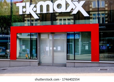 London, UK, May 31, 2020, High Street Branch Of T.K.Maxx Retail Outlet Shop, Closed During The Coronavirus Pandemic Are Now Planning To Reopen In June 2020