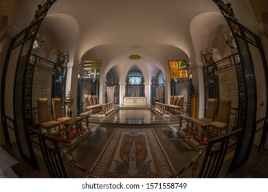 London, UK - November 2019: St Paul’s Cathedral Crypt, Chapel Of The Most Excellent Order Of The British Empire