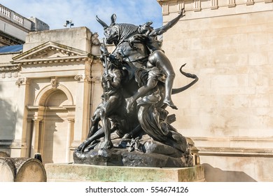 LONDON, UK - OCTOBER 15, 2016: Exterior Of Original Tate Gallery, Now Renamed As Tate Britain (from 1897 - National Gallery Of British Art). It Is Part Of The Tate Network Of Galleries In England.