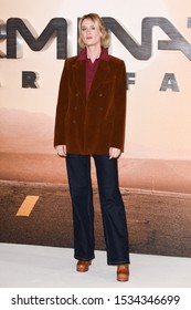 LONDON, UK. October 17, 2019: Mackenzie Davis At The 