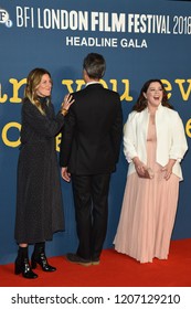 LONDON, UK. October 19, 2018: Amy Nauiokas, Richard E Grant & Melissa McCarthy At The Screening Of 