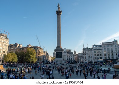 London, UK - October 20, 2018 - crowd at the People's Vote march
