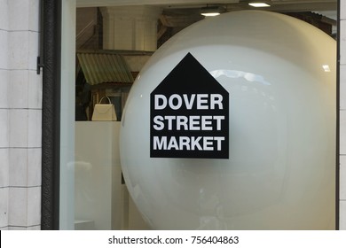 LONDON, UK - October 29, 2017: Dover Street Market Logo