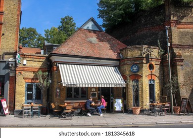 London / UK - September 11 2020: The Earlsfield Gastropub, Earlsfield High Street, South West London